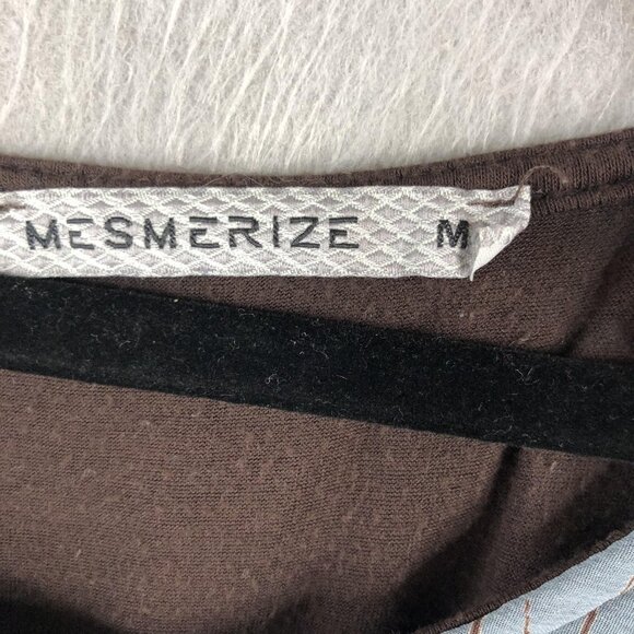 Mesmerize Poncho Top Womens M Tree Branch Print Flowy Layered Dakota Boho Fairy - Picture 6 of 16